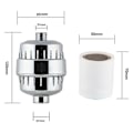 Miniatyrbild 5 av 5: Duschfilter, Duschhuvudfilter Universal Utbytbara Duschhuvud Vattenrenare Hårdvattenfilter