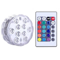 Pikkukuva 1 / 5: RGB-sukellus LED-valo vedenpitävä vaihdettava kaukosäätimellä väriä vaihtava kukka-akkukäyttöinen lamppu akvaariomaljakon pohjalle lampi allas lattia G