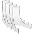 Miniatyrbilde 1 av 3: 4 stk. Kunstbilde Ramme Akryl Bok Display Staffeli Tre Puer Te Kakeholder Plater Display Staffeli Holder