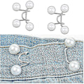 Miniatyrbillede 3 af 5: 6 Pak Perle Jeans Knapper, Justerbar Spænde, Ingen Syning, Trykknapper Til Jeans, Bukser, Kjoler.