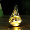Miniatyrbild 3 av 4: 2 st Transparent Julkula Juldekoration Kreativ Simulerad Glödlampa Julgran D