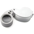 Miniatyrbillede 2 af 4: Juveler Lupe Glas Loupe 40X 25mm Øje Lup 2 LED Lys