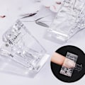 Miniatyrbild 4 av 4: Nagelspetsklämmor för snabbbyggnad polygel, polygelklämma för naglar nagelform plast klar fingernagel kristallmanikyr fixeringsklämma 10 st