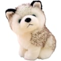 Miniatyrbild 1 av 5: 8,6\" Husky Hundar Plysch Husky Varg Stoffdjur Leksaker Valp Docka Simulering Hund Prydnader Mjuk Mys