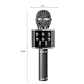 Pikkukuva 4 / 7: Langaton Bluetooth-karaokemikrofoni, kädessä pidettävä mikrofoni, KTV-mikrofoni, musta