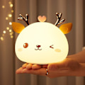 Miniatyrbillede 1 af 5: Sengsidebordslampe, Led Moderne Natbord Bordlampe, Fawn