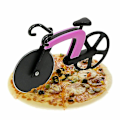 Miniatyrbild 5 av 5: 3PCS Cykel Pizzaskärare Hjul Hackare