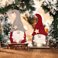 Miniatyrbild 3 av 5: Ansiktslös Ornament Ekologisk Iögonfallande Trä Glödande Jul Mini Ansiktslös Äldre Ornament för Hemmet (B)