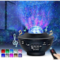 Miniatyrbild 1 av 5: Barsinfi Stjärnhimmelprojektor, Planetarium LED-projektor Nattljusläge, Ocean Stjärnhimmelprojektor Ljus Justerbar Ljusstyrka Bluetooth/fjärrkontroll