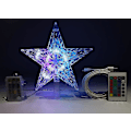 Miniatyrbillede 1 af 5: USB Juletræstopstjernelys 8,5 tommer 10 LED Multifarvet