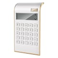 Miniatyrbillede 1 af 5: Lommeregner, slankt elegant design, kontor/hjemmeelektronik, dobbelt drevet bordlommeregner, solenergi, 10 cifre, vippet LCD-skærm