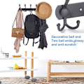 Miniatyrbillede 3 af 7: Krog til tøj, knage til garderobe, knage i rustfrit stål