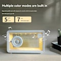 Miniatyrbild 1 av 5: Portabel Färgglad RGB Enkel Desktop Liten Högtalare LED Atmosfärslampa, Transparent Bluetooth Högtalare Vit