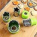 Miniatyrbilde 2 av 4: 12 stk. Rustfritt Stål Frukt Grønnsak Kjeks Formbakstformer Mat Kutteverktøy