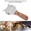 Miniatyrbillede 2 af 5: Truffelhøvl, rustfrit stål trøffelostskærer, justerbar chokoladeblade med holdbart træhåndtag til køkkenudstyr