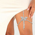 Miniatyrbilde 2 av 4: Slangebeinkjede for kvinner Lårkjede for jenter Gull Slangeanheng Boho Body Chain for strand sommerferie