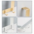 Miniatyrbilde 3 av 5: Over The Door 6 Kroker Hjem Bad Organizer Stativ Klær Frakk Hatt Håndkle Henger Svart
