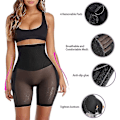 Miniatyrbild 4 av 5: Kvinnors Shapewear Kontrolltrosor Kroppsshaper Butt Lifter Vadderade Höftförstärkare Sömlösa Underkläder Hög Midja (XXXL, hud)