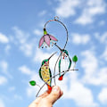 Pikkukuva 4 / 5: Hummingbird For Windows - Lasinikkuna Ripustus - Äitienpäivä Joulu (vihreä)
