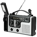 Miniatyrbild 2 av 5: Multifunktionell Solcellsdriven Handvev Radio AM/FM/SW Nödradio Med LED-ficklampa