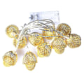 Miniatyrbilde 5 av 5: Eventyrlys, 1,5 m 10 LED hasselnøttformede lyslenker for utendørs, innendørs, jul, bryllup, hage