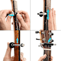 Miniatyrbilde 2 av 5: 2-pakks Gitarrull-Capo Glidende Capo Justerbar Capo Gummi og Rustfritt Stål Capo for Justering Niuniu