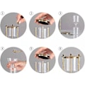 Miniatyrbillede 2 af 4: Tomt Flaske Tidsglas Tomt Tidsglas 360 Grader Rotation, Gravering Messing Sandsynkroniseret Metal Sandur, Stor Unik Antik Tidsglas