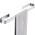 Miniatyrbild 1 av 3: 1 st självhäftande väggmonterad handdukshållare handdukshållare badrumshylla, 25 cm, silverfärg, aluminiumlegering