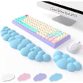 Miniatyrbillede 1 af 5: Keyboard Cloud Håndledsstøtte, Høj Densitets Hukommelsesskum til Ergonomisk Støtte (Blå).