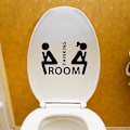 Pikkukuva 4 / 5: 10*7cm itseliimautuva - seinämaalaus - WC - pesuhuone - kylpyhuone - WC - viihdehauska kylpyhuoneen oven tarra - kodin sisustus pieni WC-kyltti irrotettavat seinätarrat