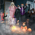 Pikkukuva 4 / 5: Halloween-ripustushaamu Juhlatyyliin Harson Ripustushaamu Pakohuoneen Koriste-esine Luuranko Ripustushaamu (E)