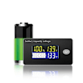 Miniatyrbild 4 av 4: Batterikapacitetsindikator 12V Display LCD Voltmeter Temperaturmätare Testare