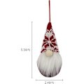 Miniatyrbild 3 av 4: Baicccf Tomte Julplyschprydnader Set, 6-pack Hängande Julgransdekorationer Heminredning, Svensk Tomte Elf Skandinavisk Jultomte Plyschdocka