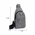 Pikkukuva 2 / 5: Miesten rinta- ja vyölaukut, pienet, lyhyille matkoille, matkalaukut, miesten vedenpitävät olkalaukut, crossbody-laukut, nailonlaukut, musta