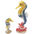 Miniatyrbillede 1 af 5: 2 stk. Søheste Akvarie Dekoration, Kunstig Søhest Polyresin Figur Ornament til Børn Undervisningsmodel