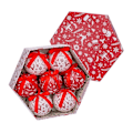 Miniatyrbild 1 av 2: Julgranskulor Vita Röda Pappers Polyfoam Snögubbe 7,5 x 7,5 x 7,5 cm (7 stycken)