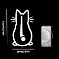 Miniatyrbild 5 av 5: Leende katt bilsticker, reflekterande katt bakre fönster torkarbilsticker