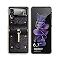 Pikkukuva 4 / 5: Sopii Samsung ZFlip3 Samsung-älypuhelimen koteloon Taittuva rengaskotelo Niuniu (musta)