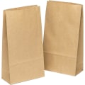 Miniatyrbilde 1 av 5: Papirposer, 100 stk gaveposer brune poser håndverk kraftpapir diy bunnpose adventskalender kraftpapirposer 9*17*5,5 cm