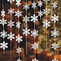 Miniatyrbild 1 av 5: 16 st x 1,9 meter Snöflingor Hängande Dekorationer för Jul Semester Dekorationer i Vit