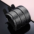 Miniatyrbillede 5 af 5: 2 stk Ægte Læder Armbånd til Mænd og Kvinder - Tre-Rems Bredt Armbånd Manschet Wrap Gauntlet Armbånd Spænde Lukning Arm Rustning Manschet Bælte Un