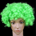 Pikkukuva 4 / 5: Halloween Värikäs Led-Valo Afro Kiharainen Klovni Peruukki Cosplay Välkkyvä Loiste Explotion Aaltoileva Hiukset Hauska Sirkus Karnevaali Par