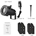Miniatyrbillede 5 af 5: LED Projektionslampe Julelys LED Projektor Kompatibel med Jule-/Halloween Projektionslampe Vandafvisende IP65 Julelys Udendørs LED