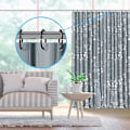 Miniatyrbild 2 av 6: Duschdraperiringar 24 st, duschdraperikrokar svarta, ringar för duschdraperi i C-form för duschfönsterstång, tillverkade av robust plast dusch c