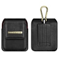 Miniatyrbillede 1 af 6: Premium Læder Bælteklips Holster Talje Bærende Hængende Taske Etui Kompatibel Med Samsung Galaxy Z Flip 4 Z Flip 3 Niuniu (Sort)