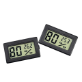 Miniatyrbillede 3 af 5: 1 stk. Mini Digital LCD Termometer Hygrometer, Digital Termometer Hygrometer Indikator til Køkken Kontor Hjem Fugtere Inkubatorer Krybdyr (Sort)