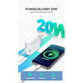 Miniatyrbild 2 av 5: PD 20W USB C-laddare för APPLE iPhone 12 13 11 14 Pro Max Plus Mini Snabbladdning XR X XS SE USB Typ C-kabel för iPhone-laddare EU-laddare och kabel