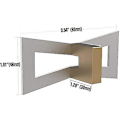 Miniatyrbild 1 av 2: Dovetail-markering, handskuren trämätare Dovetail-guideverktyg med skala, dovetail-mallstorlek 1:5-1:6 och 1:7-1:8 för snickeri, silver