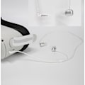 Pikkukuva 3 / 4: 3,5 mm:n langallinen korvanappi, pelin kuulokkeet, yhteensopiva Oculus Quest 2 VR:n kanssa (valkoinen)