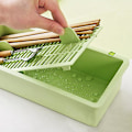 Miniatyrbild 5 av 5: Kök Plast Förvaringslåda Ätpinnar Låda Kylskåp Frukt Avloppsförvaring Behållare（Grön)